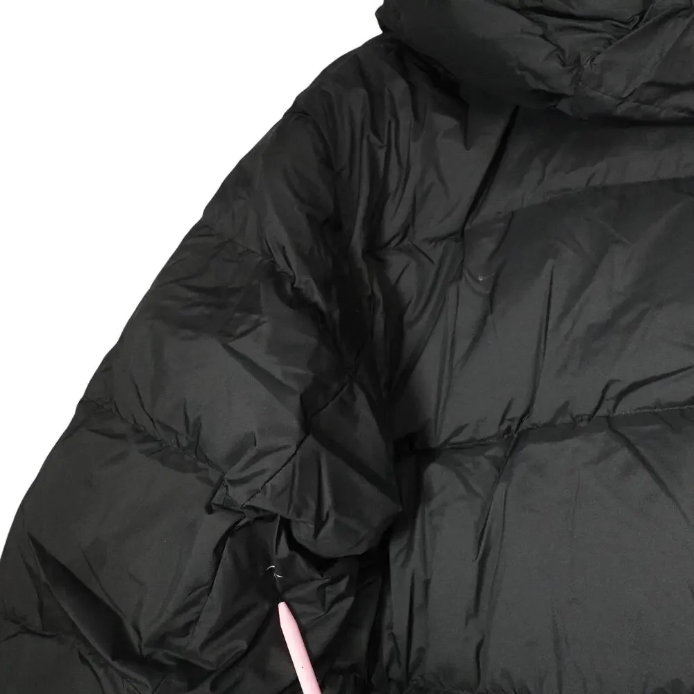 Damaged Quince Women's XL Responsible Down Long Puffer Jacket Hooded Black $200